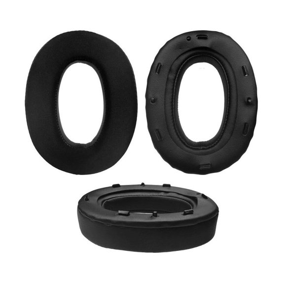 Ersatz-Ohrpolster für Sony WH-1000XM2, Memory-Schaumstoff + Neopren, Schwarz, Kühlgel, 1 Paar