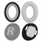 Ersatz-Ohrpolster für Bose QuietComfort 35, Memory-Schaumstoff + PU-Leder, Grau, 1 Paar