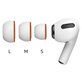Ersatz-Silikon-Ohrtips für Apple AirPods 1, 2 Pro, M, Memory-Schaumstoff, Weiß