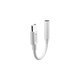Adapter Smart 3,5mm Jack / USB-C, Weiß, Devia