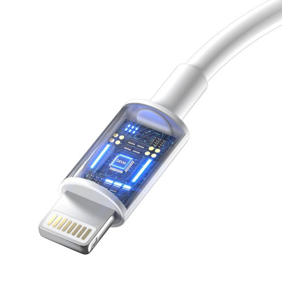 Lightning / USB-C Kabel Smart, PD 27W, 2m, Weiß, Devia