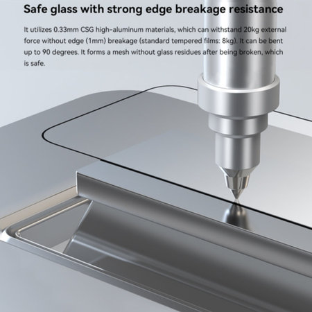 FullCover Panzerglas mit Applikator für iPhone 15, Devia