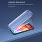 FullCover Panzerglas mit Applikator für iPhone 15 Pro Max, Devia