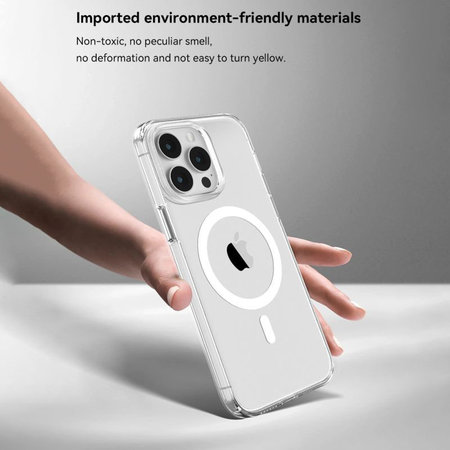 Hülle Elemental mit MagSafe für iPhone 15 Pro Max, Transparent, Devia