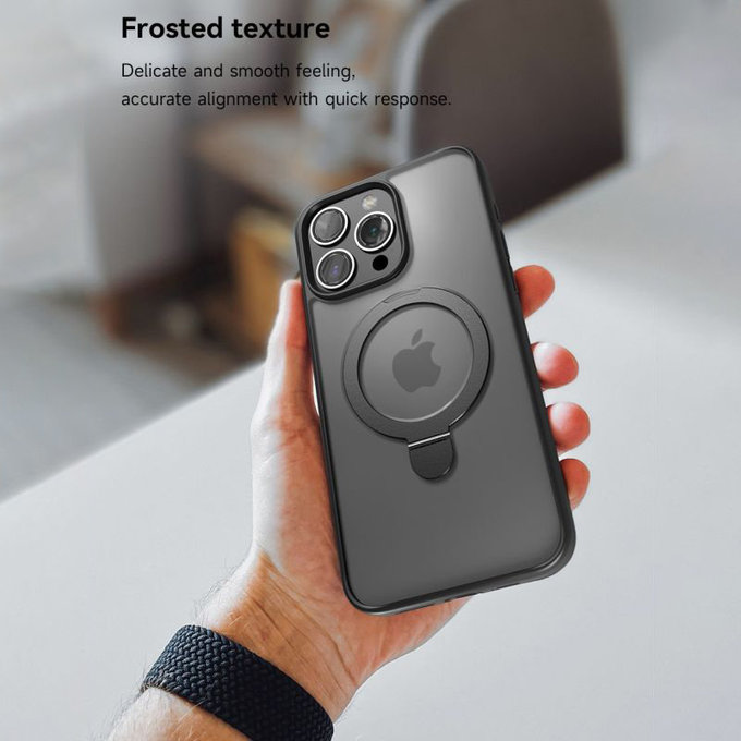 Hülle Delight mit MagSafe für iPhone 15 Pro Max, Schwarz, Devia