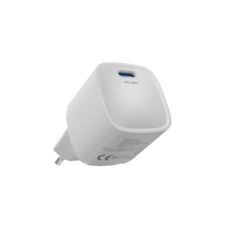 Ladeadapter Mini USB-C, PD 30W, Weiß, Devia