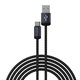 USB / USB-C Kabel Gracious, 2.1A, 2m, Schwarz, Devia