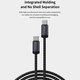 USB-C / USB-C Kabel Gracious, PD 60W, 2m, Schwarz, Devia