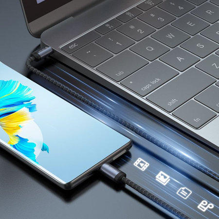 USB-C / USB-C Kabel Gracious, PD 60W, 2m, Schwarz, Devia