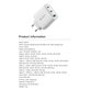 Ladeadapter Extreme Speed, 2x USB-C + USB-A, PD 65W, Weiß, Devia