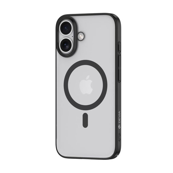 Hülle Glimmer mit MagSafe für iPhone 16 Plus, Schwarz, Devia
