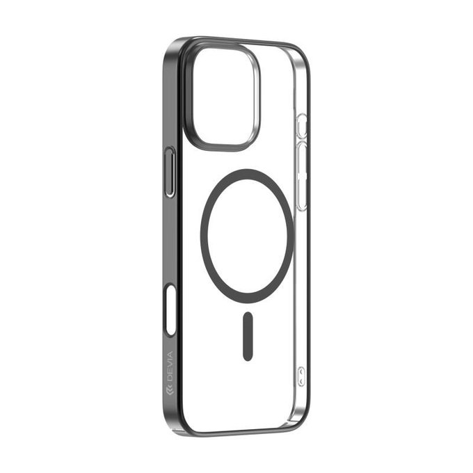 Hülle Glimmer mit MagSafe für iPhone 16 Pro Max, Schwarz, Devia