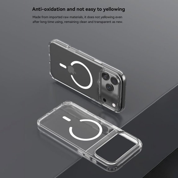 Hülle Clear mit MagSafe für iPhone 17 Pro Max, Transparent, Devia