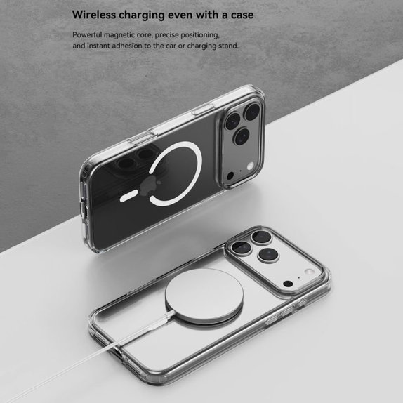Hülle Clear mit MagSafe für iPhone 17 Pro Max, Transparent, Devia
