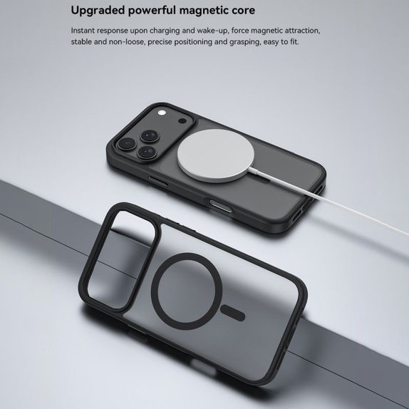 Hülle Pino mit MagSafe für iPhone 17, Schwarz, Devia