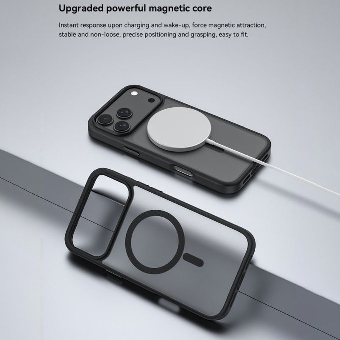 Hülle Pino mit MagSafe für iPhone 17 Pro, Schwarz, Devia