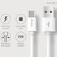 USB / USB-C Kabel Smart, 2.1A, 1m, Weiß, Devia