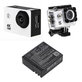 Akku batterie für SJCAM SJ4000, SJ5000, 900mAh, Li-Ion, 3.7V, SJ4000B, HQ
