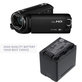 Akku batterie für Panasonic HC-550EB, 4040mAh, Li-Ion, 3.6V, VW-VBT380, HQ