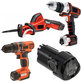Akku batterie für Black & Decker EGBL108, BDCDMT112, 2500mAh, Li-Ion, 12V, LBXR12, BL1310, BL1510, LB12, HQ