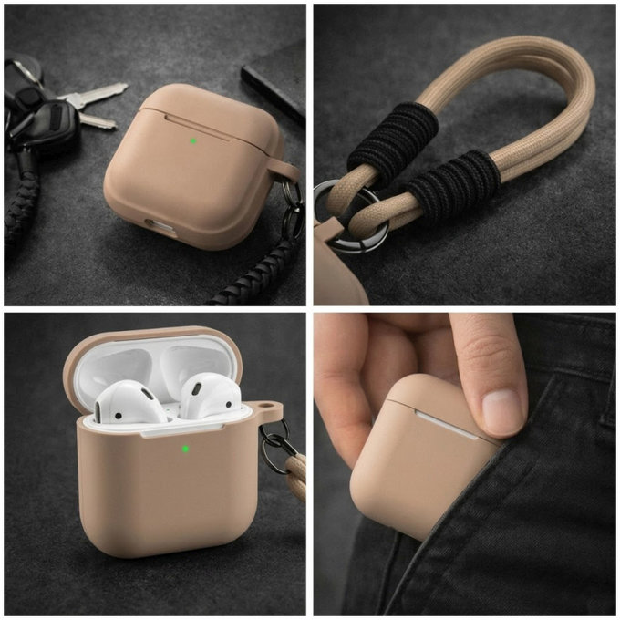 Silikonhülle für AirPods 3, Sand Beige