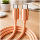 USB-C / USB-C-Kabel mit Schnellladen, PD 60W, 2 m, Orange