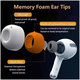 Ersatz-Silikon-Ohrstöpsel für AirPods Pro 3, Memory Foam, Set (L, M, S), Weiß