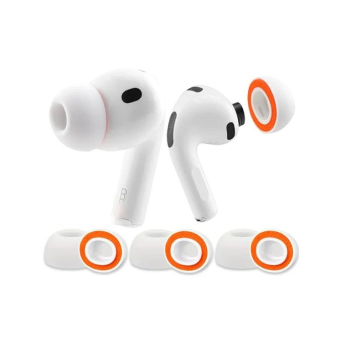Ersatz-Silikon-Ohrstöpsel für AirPods Pro 3, Memory Foam, Set (L, M, S), Weiß