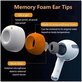 Ersatz-Silikon-Ohrstöpsel für AirPods Pro 3, Memory Foam, M, Weiß