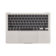 Oberer Tastaturrahmen für MacBook Air 13", A3113 (2024), mit US-Tastatur und Akku, Starlight, 661-40229, Genuine Apple