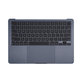 Oberer Tastaturrahmen für MacBook Air 13", A3113 (2024), mit US-Tastatur und Akku, Midnight, 661-40230, Genuine Apple