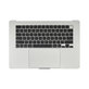 Oberer Tastaturrahmen für MacBook Air 15", A3114 (2024), mit US-Tastatur und Akku, Silver, 661-40267, Genuine Apple