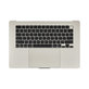 Oberer Tastaturrahmen für MacBook Air 15", A3114 (2024), mit US-Tastatur und Akku, Starlight, 661-40268, Genuine Apple
