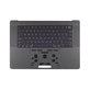Oberer Tastaturrahmen für MacBook Pro 16", A3403 (2024), mit US-Tastatur und Akku, Space Black, 661-42823, Genuine Apple