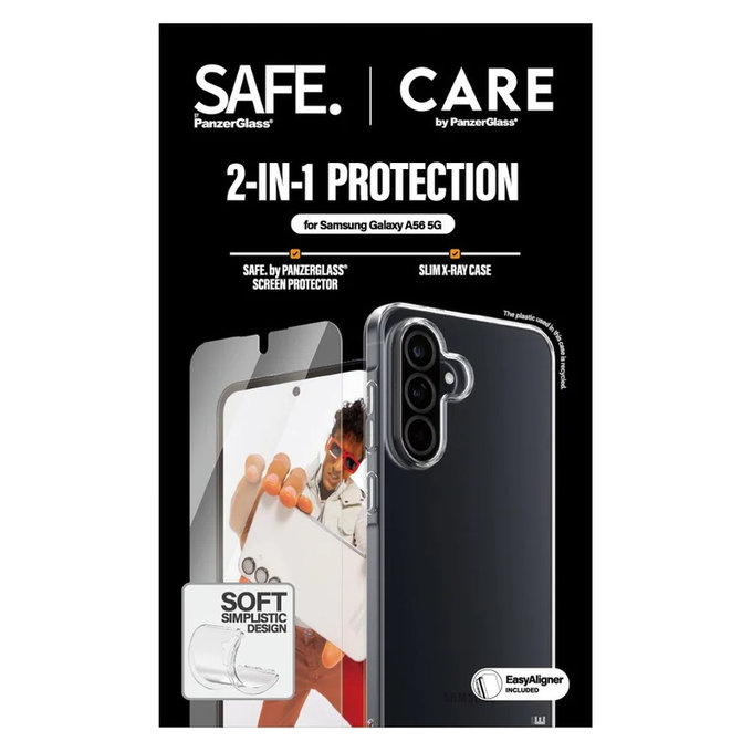 Bundle 2-in-1 mit Applikator für Samsung Galaxy A56 5G, PanzerGlass