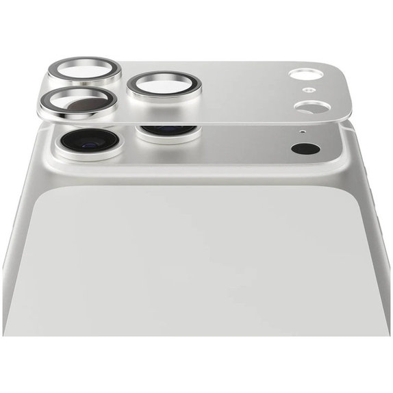 Fender Kameraobjektivschutz für iPhone 17 Pro, Silber, PanzerGlass