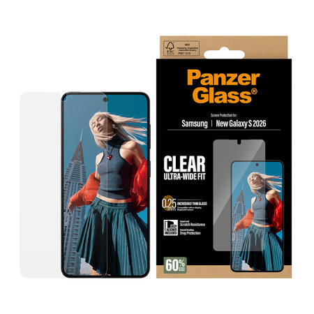 PanzerGlass - UWF Panzerglas mit Applikator für Samsung Galaxy S26, klar