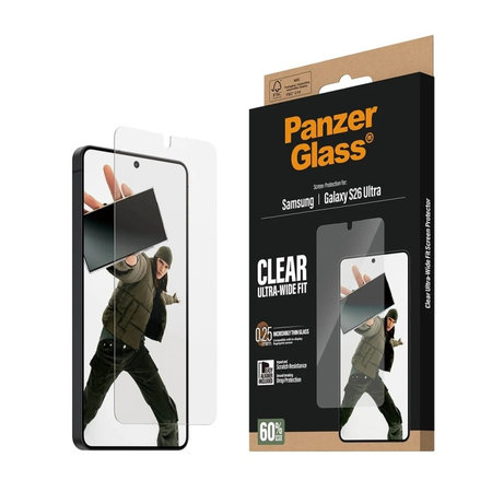 PanzerGlass - UWF Panzerglas mit Applikator für Samsung Galaxy S26 Ultra, klar