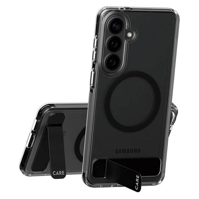 Hülle Kickstand mit schwarzem QI für Samsung Galaxy S26+, Schwarz, PanzerGlass