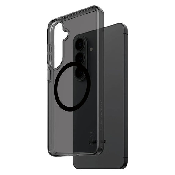 Hülle Smokey mit schwarzem QI für Samsung Galaxy S26+, Schwarz, PanzerGlass