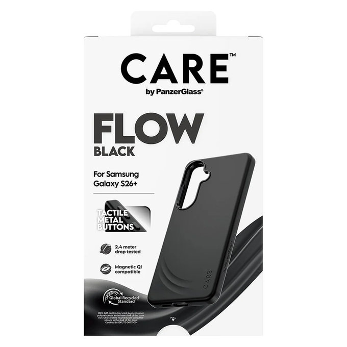 Hülle FLOW mit QI für Samsung Galaxy S26+, Schwarz, PanzerGlass