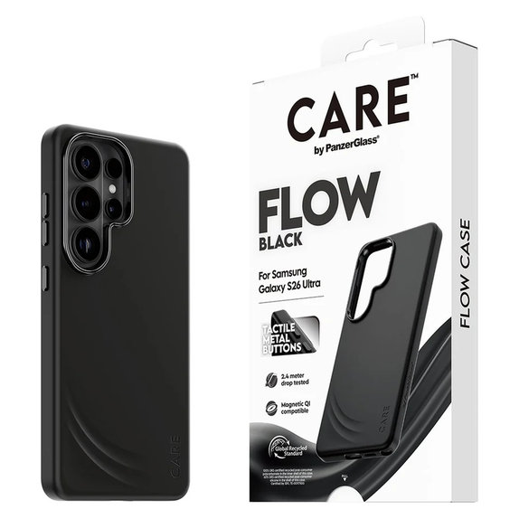 Hülle FLOW mit QI für Samsung Galaxy S26 Ultra, Schwarz, PanzerGlass