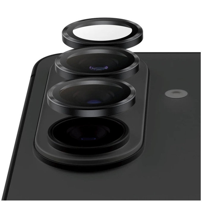 Hoops Ceramic II Kameraobjektivschutz für Samsung S26/S26+, Schwarz, PanzerGlass