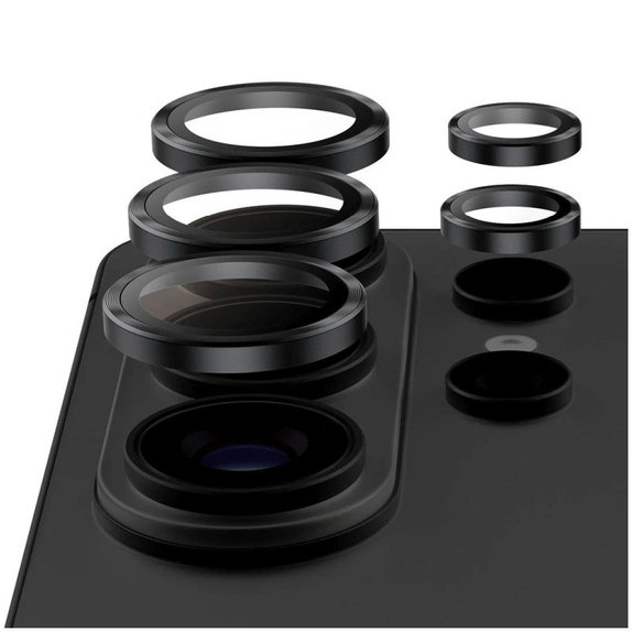 Hoops Ceramic II Kameraobjektivschutz für Samsung S26 Ultra, Schwarz, PanzerGlass