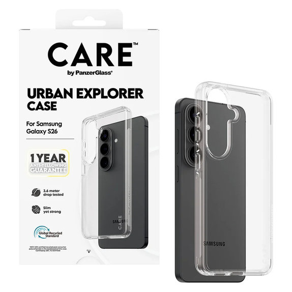 Hülle Urban Explorer für Samsung Galaxy S26, Transaparentná, PanzerGlass