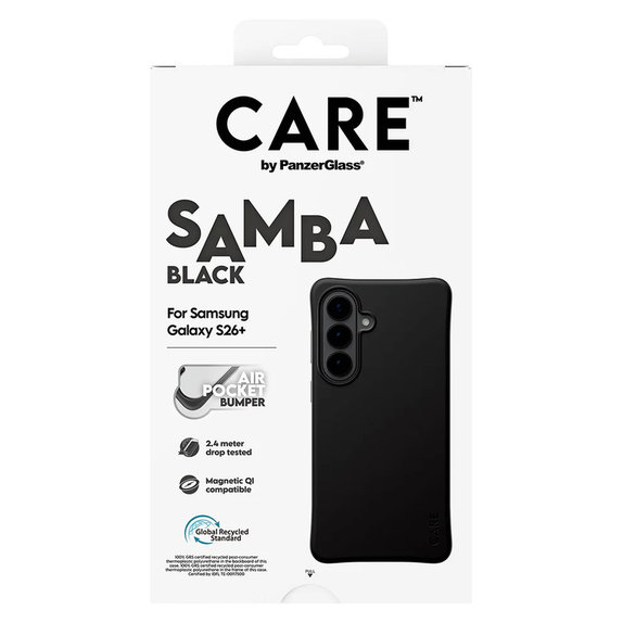 Hülle Samba mit QI für Samsung Galaxy S26+, Schwarz, PanzerGlass