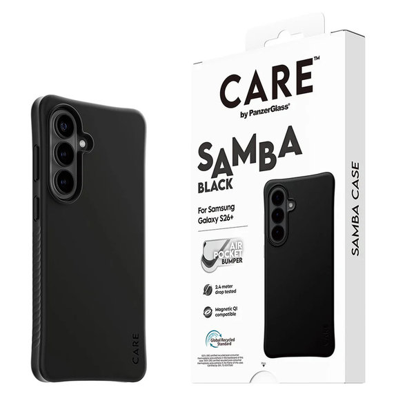 Hülle Samba mit QI für Samsung Galaxy S26+, Schwarz, PanzerGlass