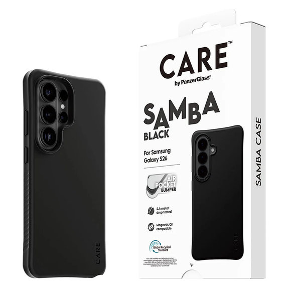 Hülle Samba mit QI für Samsung Galaxy S26 Ultra, Schwarz, PanzerGlass