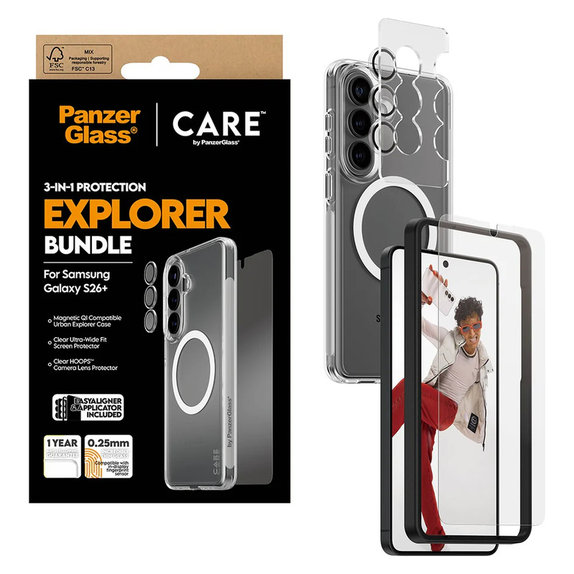 Bundle Explorer 3-in-1 für Samsung Galaxy S26+, PanzerGlass