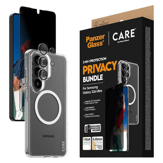 Bundle Privacy 3-in-1 für Samsung Galaxy S26 Ultra, PanzerGlass